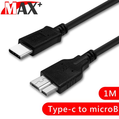 外接硬碟，讀取資料MAX+ Type-c to microB 手機電腦OTG資料傳輸線 1M