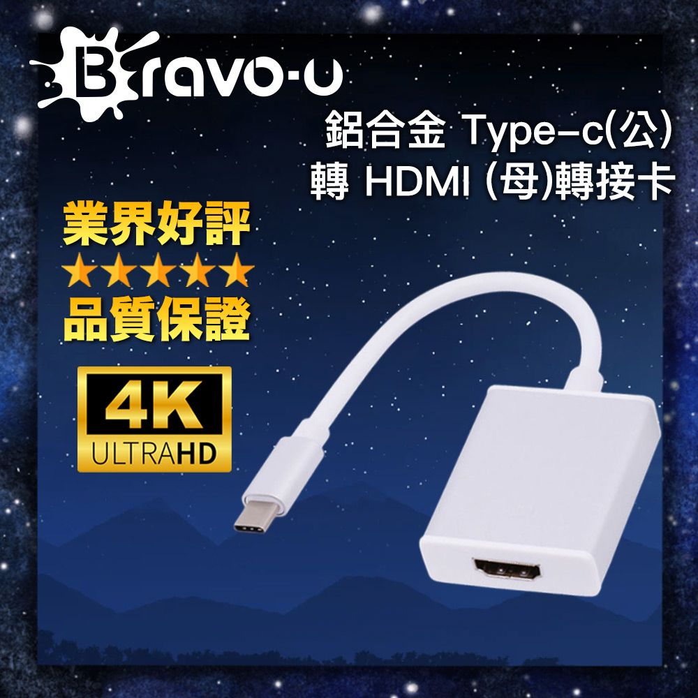  鋁合金 Type-c(公)轉 HDMI (母)轉接卡