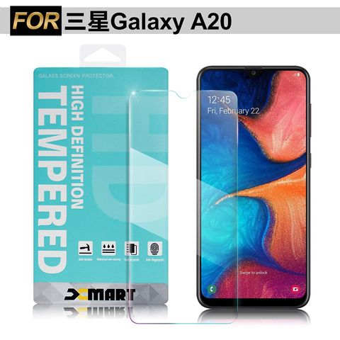 Xmart for 三星 Samsung Galaxy A20 薄型 9H 玻璃保護貼-非滿版