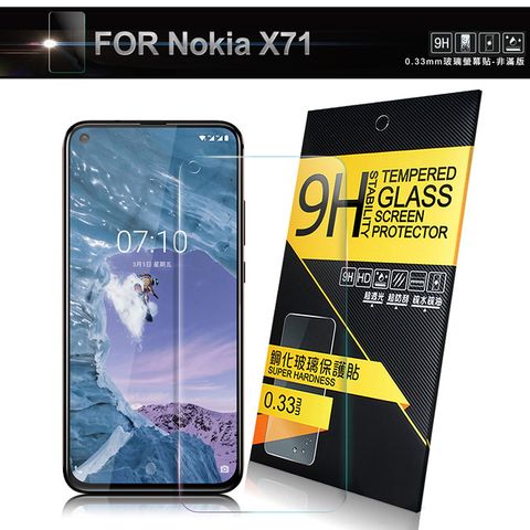 NISDA for Nokia X71 鋼化 9H 0.33mm玻璃螢幕貼-非滿版