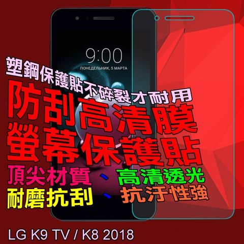 LG K9 TV / K8 2018 防刮高清膜螢幕保護貼