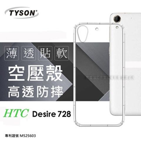 HTC Desire 728極薄清透空壓殼
