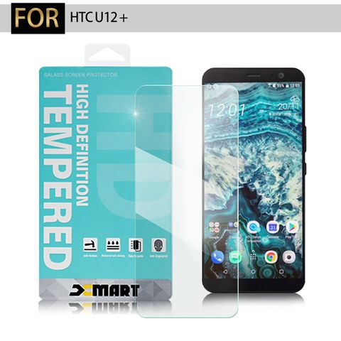 清透美型 展現完美Xmart for HTC U12+ 薄型 9H 玻璃保護貼-非滿版