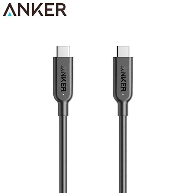 ANKER (90cm)美國 PowerLine II USB-C轉USB-C數據線Macbook傳輸線Switch充電線0.9米同步線A8485011