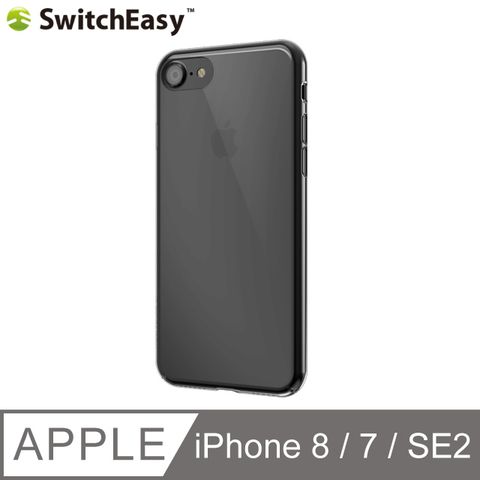 ★㊣超值搶購↘6折★★iPhone 8/SE(2020) 共用版★SwitchEasy Nude Metallic iPhone 7 透明金屬感保護殼-太空灰