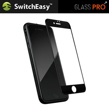 SwitchEasy 魚骨牌 Glass Pro iPhone 7 3D滿版玻璃保護貼-黑邊