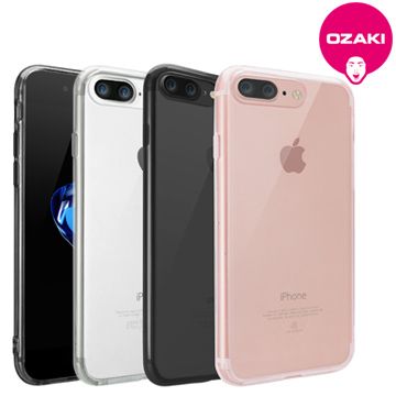 ★㊣超值搶購↘5折★★iPhone 8+ 共用版★Ozaki O!coat Crystal+ iPhone 7 Plus 吸震邊框透明保護殼