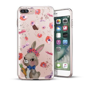 PIXOSTYLE iPhone 8 Plus / iPhone 7 Plus / iPhone 6 Plus 原創設計保護殼-美艷兔