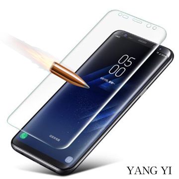 【YANG YI】揚邑 Samsung Galaxy S8 5.8吋 全屏滿版3D曲面防爆破螢幕保護軟膜全覆蓋PET軟膜 輕鬆完美貼合