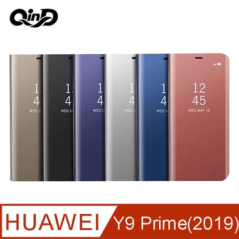 QinD HUAWEI Y9 Prime(2019)/P Smart Z 透視皮套