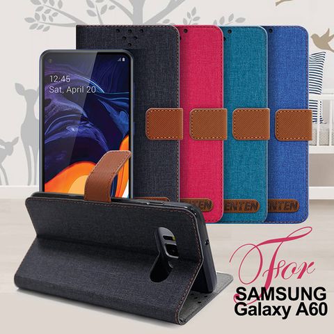 簡約自在 文藝風雅GENTEN for 三星 Samsung Galaxy A60 自在文青風支架皮套