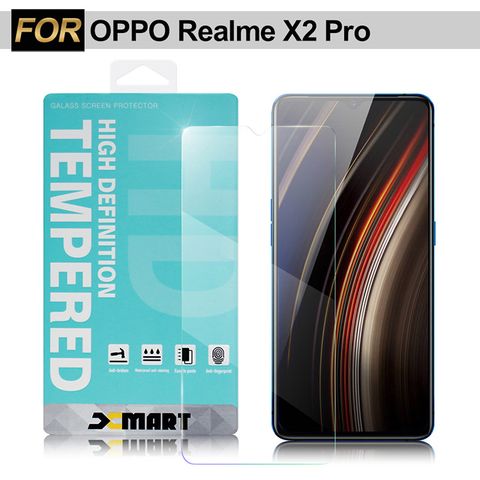 Xmart for OPPO Realme X2 Pro 薄型 9H 玻璃保護貼-非滿版