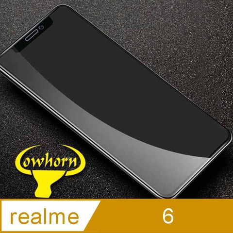 ✪realme 6 2.5D曲面滿版 9H防爆鋼化玻璃保護貼 黑色✪