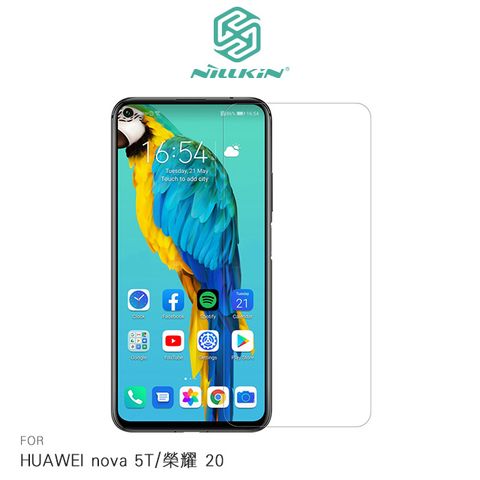 NILLKIN HUAWEI nova 5T/榮耀 20 超清防指紋保護貼 - 簡裝版