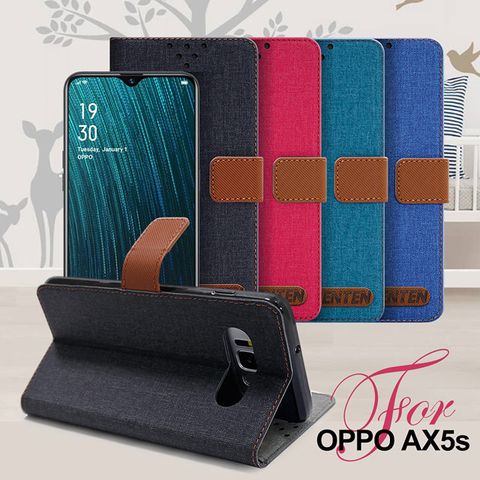 簡約自在 文藝風雅GENTEN for OPPO AX5s 自在文青風支架皮套