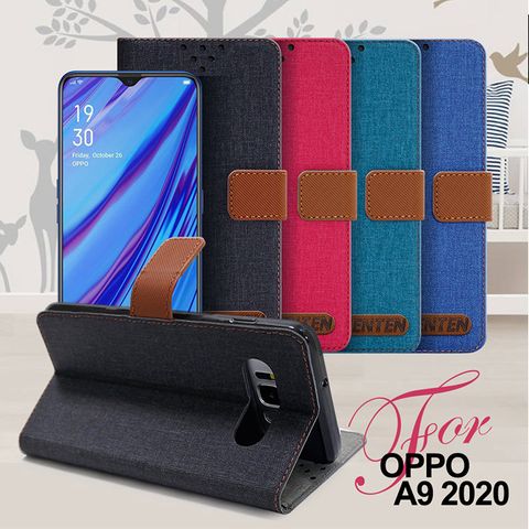 GENTEN for OPPO A9 2020 自在文青風支架皮套