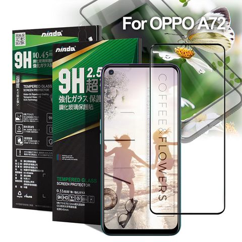 NISDA for OPPO A72 完美滿版玻璃保護貼-黑
