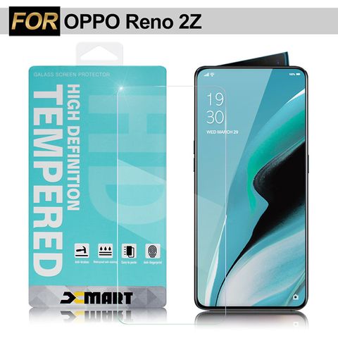 清透美型 展現完美Xmart for OPPO Reno2 Z 薄型 9H 玻璃保護貼-非滿版
