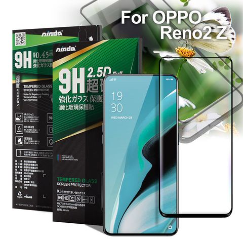 NISDA for OPPO Reno2 Z 完美滿版玻璃保護貼-黑