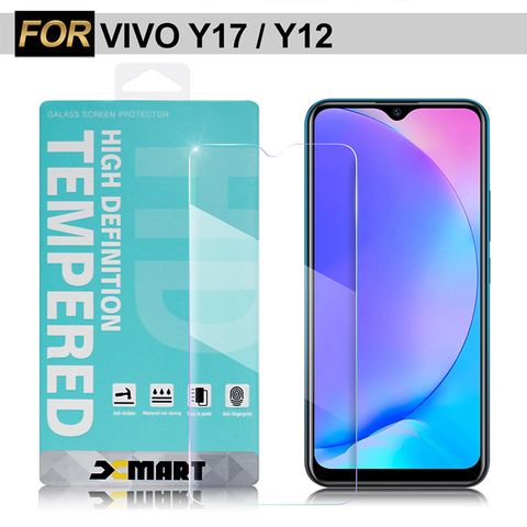 Xmart for VIVO Y17/Y12 薄型9H玻璃保護貼-非滿版