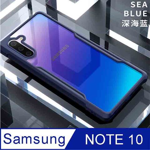 ✪XUNDD 甲蟲系列 SAMSUNG Galaxy Note 10 防摔保護軟殼 (深海藍)✪