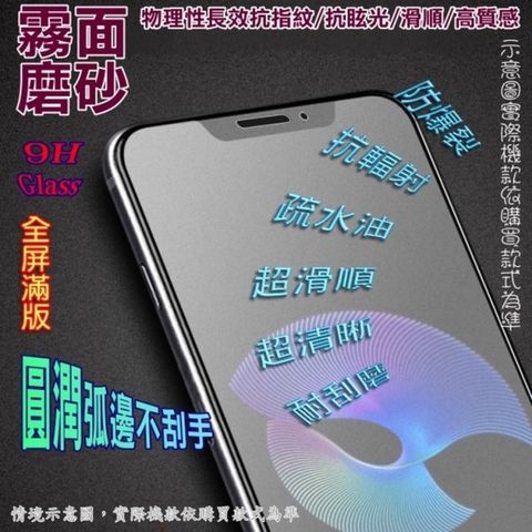 Samsung 三星 Galaxy A21s ==霧面磨砂==  鋼化玻璃膜螢幕保護貼 (全屏滿版)