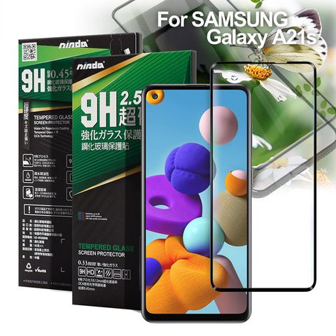 NISDA for 三星 Samsung Galaxy A21s 完美滿版玻璃保護貼-黑