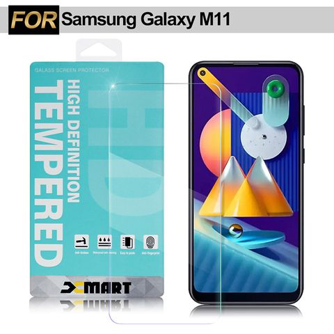 清透美型 展現完美Xmart for 三星 Samsung Galaxy M11 薄型 9H 玻璃保護貼-非滿版