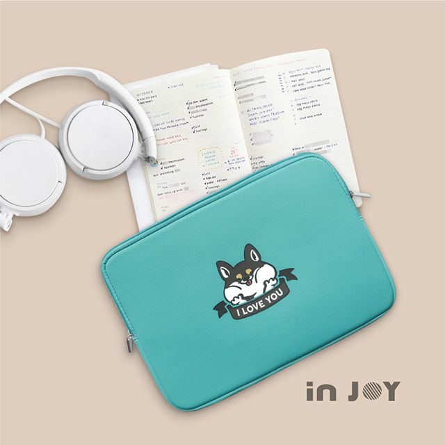 INJOY mall  MacBook Air MacBook Pro I LOVE YOU柴犬 apple筆電包 筆電保護套 13吋