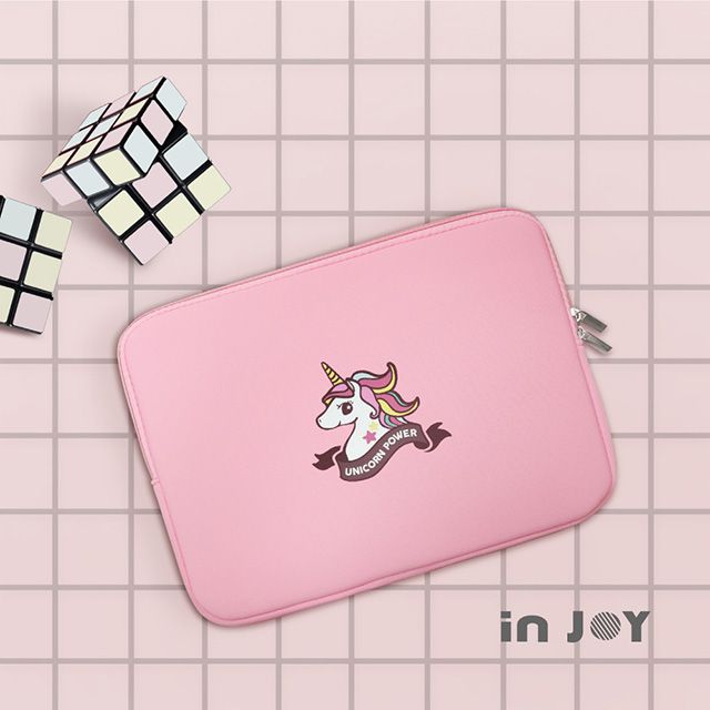INJOY mall  MacBook Air MacBook Pro 微甜幸福獨角獸 apple筆電包 筆電保護套 15吋