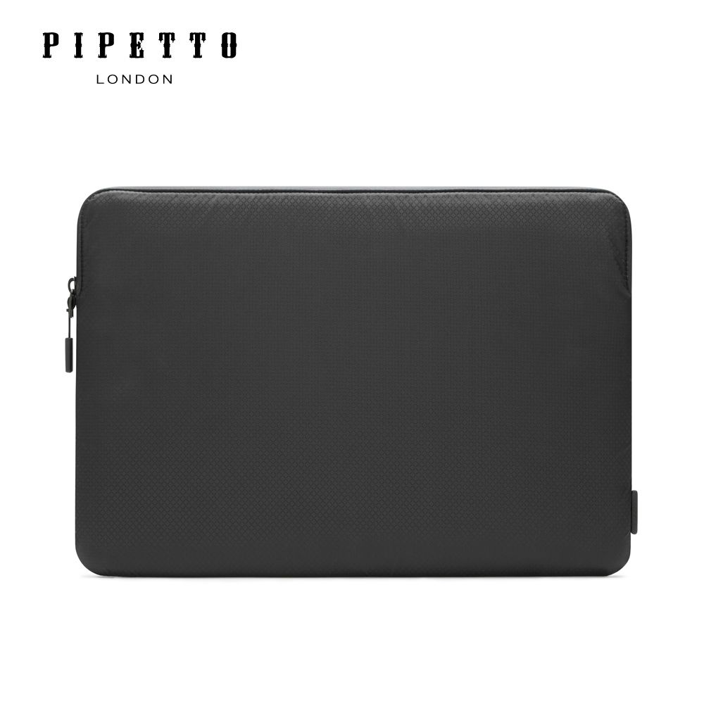 Pipetto 【英國品牌】 MacBook 14吋/13吋 Ultra Lite Sleeve 鑽石紋防撕裂布電腦包-黑色