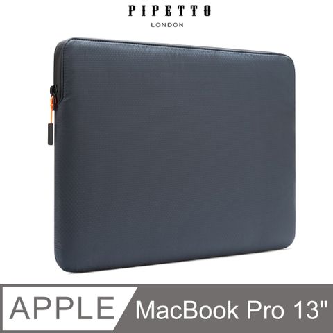 【英國品牌】PIPETTO MacBook 14吋/13吋 Ultra Lite Sleeve 鑽石紋防撕裂布電腦包-海軍藍