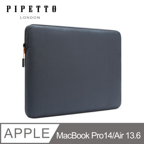 Pipetto 【英國品牌】 MacBook 14吋/13吋 Ultra Lite Sleeve 鑽石紋防撕裂布電腦包-海軍藍