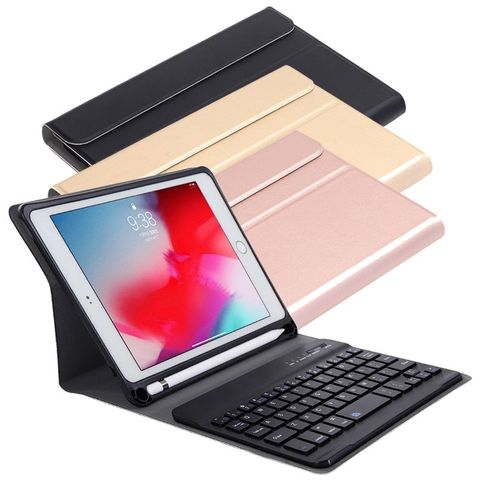Powerway Fpr iPad Mini/2/3/4/5專用筆槽型分離式藍牙鍵盤/皮套