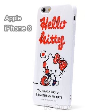 Sanrio 三麗鷗 日本進口【Call me Hello Kitty】iphone6軟式手機背蓋