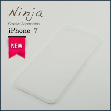 Ninja 東京御用 iPhone 7 (4.7吋) 超薄質感磨砂保護殼霧透白