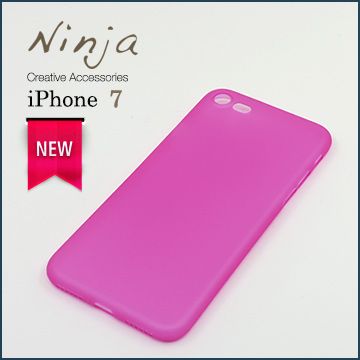 【東京御用Ninja】iPhone 7 (4.7吋) 超薄質感磨砂保護殼（霧透桃紅）