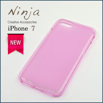 Shimizu 清水 【東京御用Ninja】Apple iPhone 74.7吋磨砂TPU保護套透粉色