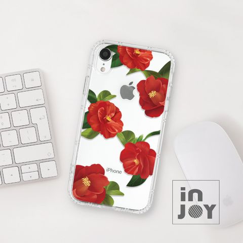 INJOY mall iPhone 6 優雅山茶花防摔耐震亮面手機殼 保護殼