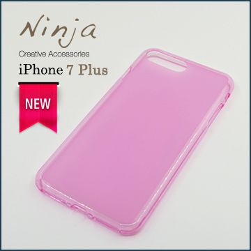 Shimizu 清水 【東京御用Ninja】Apple iPhone 7 Plus5.5吋磨砂TPU保護套透粉色