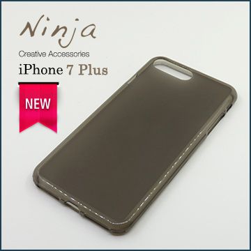 Shimizu 清水 【東京御用Ninja】Apple iPhone 7 Plus5.5吋磨砂TPU保護套透灰色