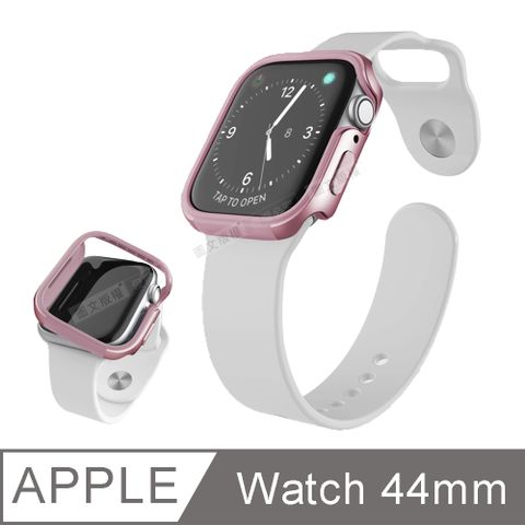 刀鋒Edge系列 Apple Watch Series 4 (44mm)鋁合金雙料保護殼 保護邊框(玫瑰金)