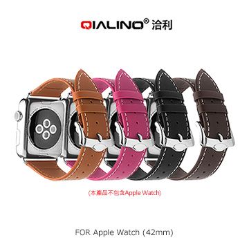 QIALINO  Apple Watch (42mm) 經典二代真皮錶帶