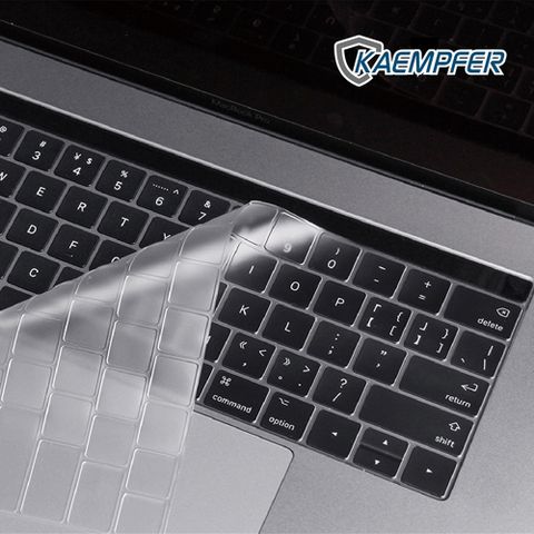 [Kaempfer] Macbook 專用超服貼高透明度防水鍵盤膜 (2016版 MacBook Pro 13"&amp;15" Touch Bar &amp; Touch ID)