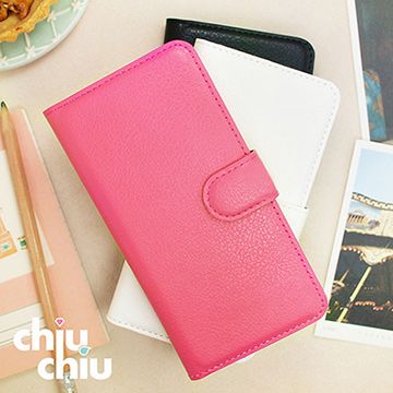 chiuchiu Apple iPhone 8 (4.7吋)荔枝紋側掀式可插卡立架型保護皮套
