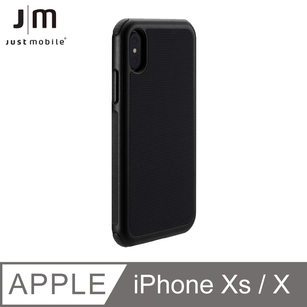 Just Mobile  Quattro Air iPhone X/Xs 坦克防摔氣墊殼-石墨黑