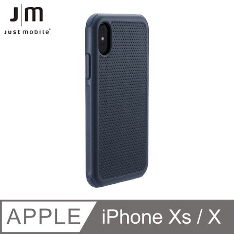 Just Mobile Quattro Air iPhone X/Xs 坦克防摔氣墊殼-深夜藍