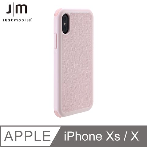 Just Mobile Quattro Air iPhone X /Xs 坦克防摔氣墊殼-玫瑰粉