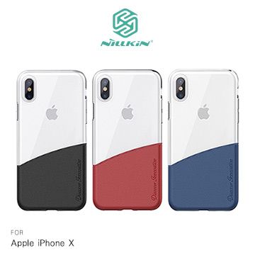 NILLKIN 耐爾金 Apple iPhone X 紛彩拼接手機殼