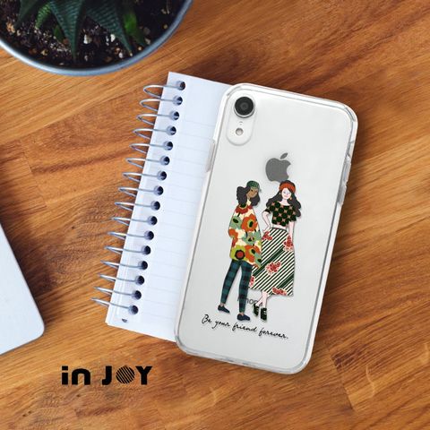 INJOY mall iPhone X 當你永遠的朋友透明 防摔手機殼 保護殼